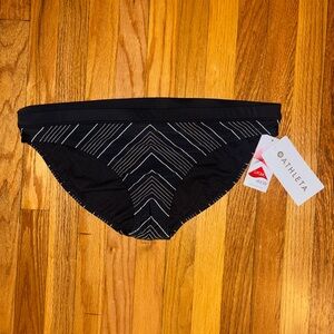 Athleta Black and White Bikini Bottom